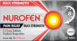 Nurofen Pain Relief Max Strength 512mg Tablets