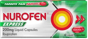 Nurofen Express 200mg Liquid 6 Capsules
